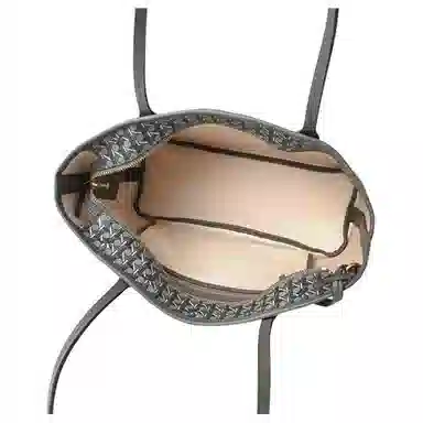 Tory Burch Printed Canvas Tote Small Gray Black