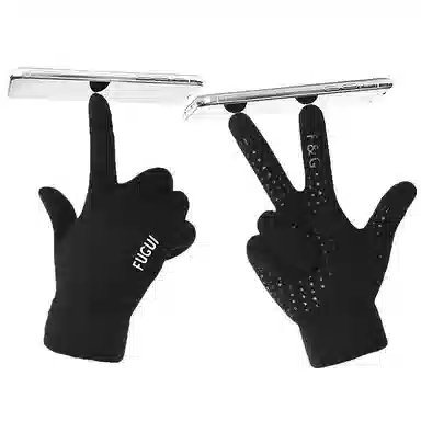 优幽兰 冬季摩托车防滑耐磨百搭潮流 绒线手套 男款