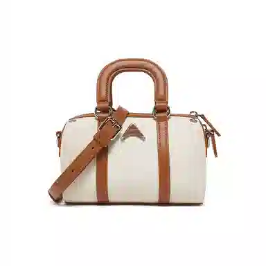 百思图 时尚潮流经典百搭日常出街外出旅行上班通勤简约大气手提单肩两用可调节肩带 牛坡 斜挎包 小号 女款 多色