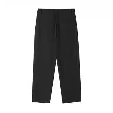 HERBEL Pleated Straight Casual Pants Black