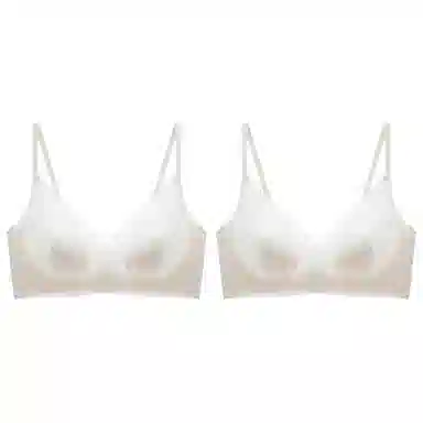 浪莎 兔兔杯纯色收副无痕文胸 女款 豆蔻绿