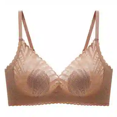 浪莎 兔兔杯纯色收副无痕文胸 女款 豆蔻绿