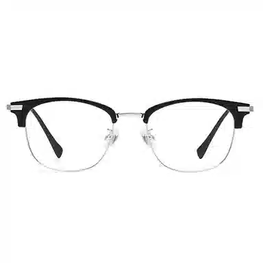 莫拉克 半框男款自动感光变色 合金 眉毛框/眉线框 防蓝光眼镜 男女同款情侣款