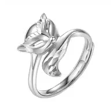 觅宿 妩媚狐狸 铂金 戒指 女款