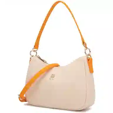 Tommy Hilfiger Dumpling Crossbody Medium Off-White Orange