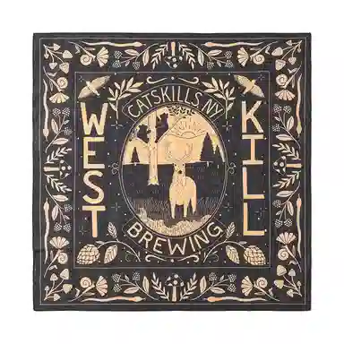 滚烫时光 纯棉美式复古西部风格方巾 头巾 男女同款情侣款