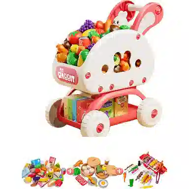 贝杰斯 儿童购物车裸车 宝宝手推车创意过家家厨房超市小推车 玩具