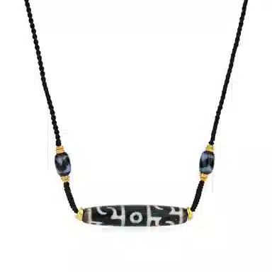 佐卡伊 莲师法器天珠 藏式小众高级轻奢编织国潮国风新中式民族风招财纳福 玛瑙 项链 男女同款情侣款