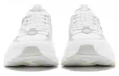 特步 柔软舒适 减震防滑耐磨 低帮 跑步鞋 白灰