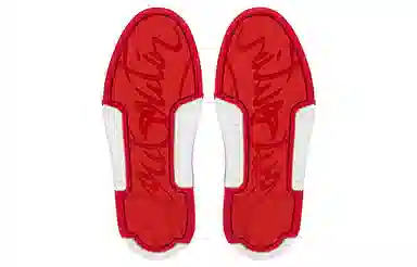 CL Platinum Low Top Sneakers White Red