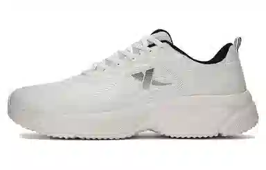 特步 舒适潮流百搭 轻便耐磨防滑 低帮 跑步鞋 白色