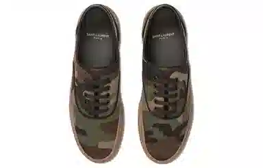 Saint Laurent Camo Low Sneakers