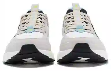 特步 柔软舒适 防滑耐磨透气 低帮 跑步鞋 男款 灰黑蓝