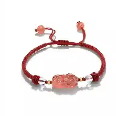 彗时 招财貔貅 水晶 手链 男女同款情侣款