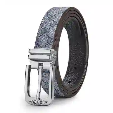 WilliamPOLO Silver Buckle Grey Belt