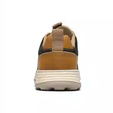 法派 二层牛皮 圆头 系带 轻便 舒适 百搭 减震耐磨 低帮 生活休闲鞋 男款