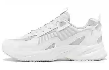 特步 柔软舒适 减震防滑耐磨 低帮 跑步鞋 白灰