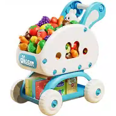 贝杰斯 儿童购物车裸车 宝宝手推车创意过家家厨房超市小推车 玩具