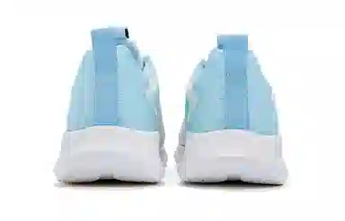 特步 轻便减震耐磨 低帮 跑步鞋 男款 白蓝