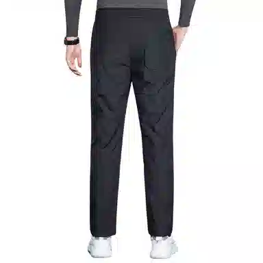 鸭鸭 舒适休闲系带户外加厚保暖防寒羽绒裤 男款 黑色