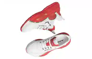 哥仑步 舒适简约 潮流百搭 减震透气增高 低帮 生活休闲鞋 男款 白红