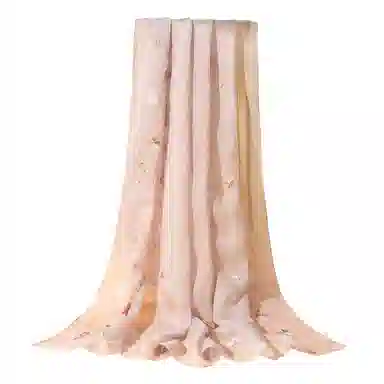 上海故事 真丝刺绣长巾 桑蚕丝 丝巾 女款 情缘韵娜