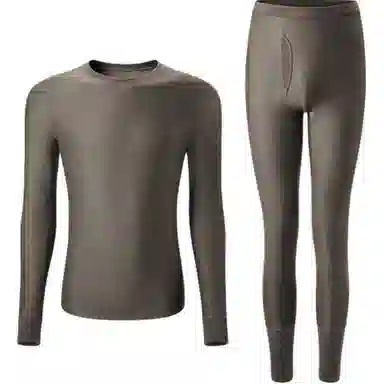 蕉下 简约纯色亲肤透气保暖套装 男款