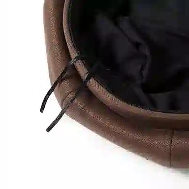 俞兆林 美拉德棕色复古八角帽子 韩系大头围显脸小报童帽简约透气画家轻薄款 聚酯纤维 贝雷帽 女款