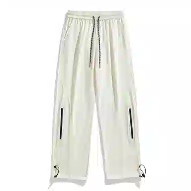 美式复古机能风街头户外山系简约百搭中腰宽松直筒垂感学院做旧水洗弹力柔软不硬休闲裤 男女同款