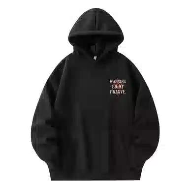 WARNING LIGHT Cross Print Hoodie