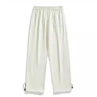 美式复古机能风街头户外山系简约百搭中腰宽松直筒垂感学院做旧水洗弹力柔软不硬休闲裤 男女同款