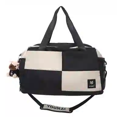 醇龙 大容量干湿分离时尚 尼龙 单肩包 男女同款情侣款 黑/红/黄/卡其/青绿/军绿/粉