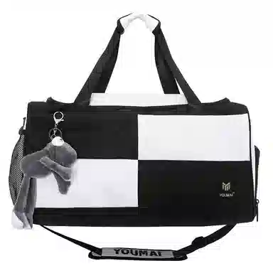 醇龙 大容量短途旅行干湿分离多用 牛津布 单肩包 男女同款情侣款 黑/青绿/蓝/灰/粉/紫/黄/红/白