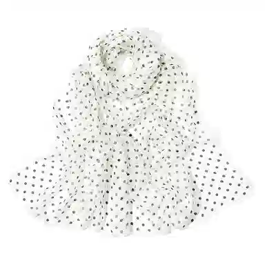 上海故事 春花秋月喷绘真丝长巾 桑蚕丝 丝巾 女款