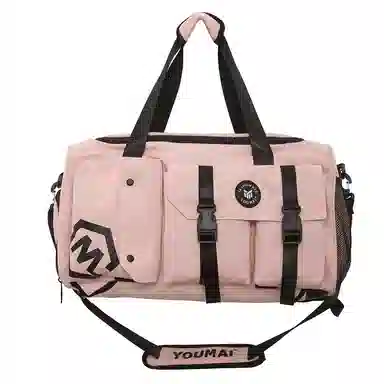 醇龙 休闲简约多功能干湿分离旅游时尚百搭 牛津复合布 旅行包 常规 男女同款情侣款 黑/卡其/红/粉/紫/黄/青绿/牛仔蓝/军绿