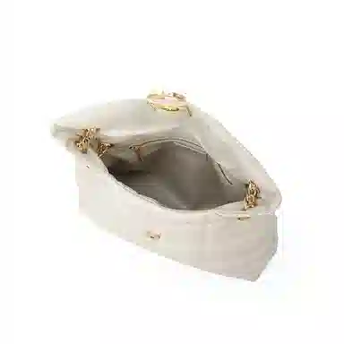 Pierre Cardin Quilted Chain Shoulder Bag Black/White