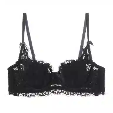 内在密码 超薄透气蕾丝兔耳朵内衣女防下垂聚拢大胸显小文胸