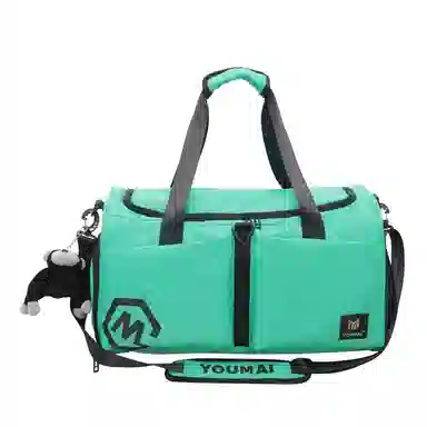 醇龙 多口袋 大容量 干湿分离 尼龙布 单肩斜挎旅行包 常规 男女同款情侣款 黑/卡其/粉/黄/红/青绿/蓝/军绿