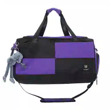 醇龙 大容量短途旅行干湿分离多用 牛津布 单肩包 男女同款情侣款 黑/青绿/蓝/灰/粉/紫/黄/红/白