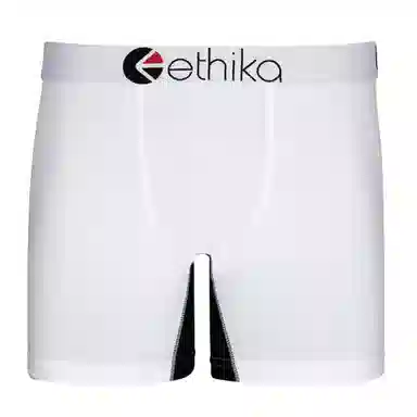 Ethika Logo Print Boxer Briefs White