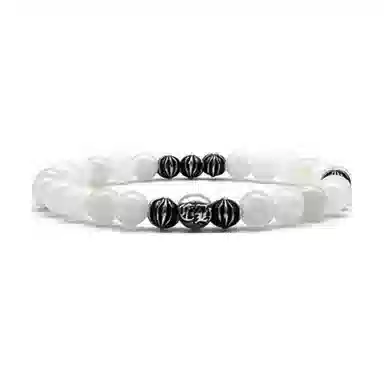 Chrome Hearts Black White Beaded Bracelet