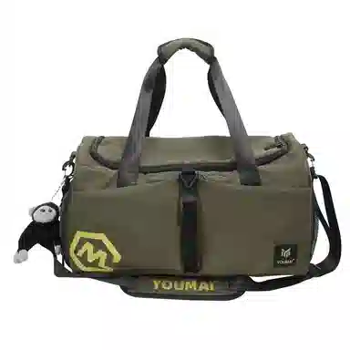 醇龙 多口袋 大容量 干湿分离 尼龙布 单肩斜挎旅行包 常规 男女同款情侣款 黑/卡其/粉/黄/红/青绿/蓝/军绿