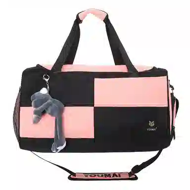 醇龙 大容量短途旅行干湿分离多用 牛津布 单肩包 男女同款情侣款 黑/青绿/蓝/灰/粉/紫/黄/红/白