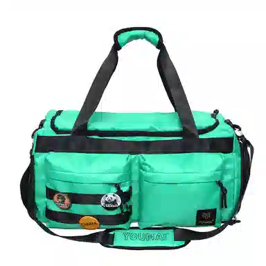 醇龙 大容量干湿分离时尚休闲 尼龙布 单肩包 男女同款情侣款 黑/青绿/黄/蓝/军绿/粉/卡其