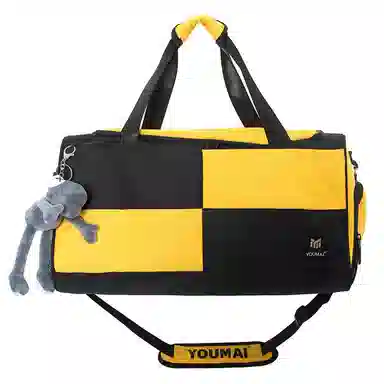 醇龙 大容量短途旅行干湿分离多用 牛津布 单肩包 男女同款情侣款 黑/青绿/蓝/灰/粉/紫/黄/红/白