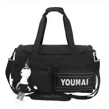 醇龙 中性风休闲简约旅游时尚百搭多功能 尼龙布 旅行包 男女同款情侣款 黑/黄/紫/红/灰/青绿/粉