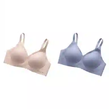 俞兆林 无钢圈不跑杯上托无痕聚拢防下垂收副乳薄款文胸 女款 组合装