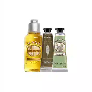 欧舒丹 甜扁桃沐浴油香氛手霜体验装 卸防晒紧致肌肤小样套装旅行便携 保湿滋润