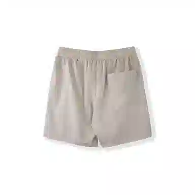 我是大卫 日系宽松百搭纯色直筒潮流时尚简约休闲短裤 男女同款 卡其色