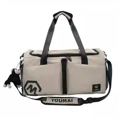 醇龙 多口袋 大容量 干湿分离 尼龙布 单肩斜挎旅行包 常规 男女同款情侣款 黑/卡其/粉/黄/红/青绿/蓝/军绿